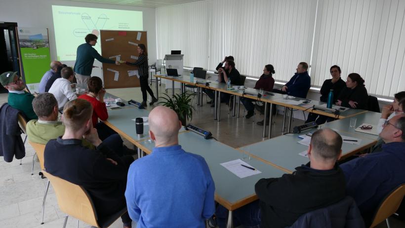 Der Workshop zu Gebäudemerkmalen im Leibniz-Institut für ökologische Raumentwicklung was gut besucht (Foto: R. Hecht, IÖR)